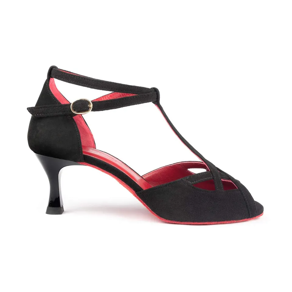 portdance-pd505-premium-tanzschuhe-schwarz-rot-5-cm image 1