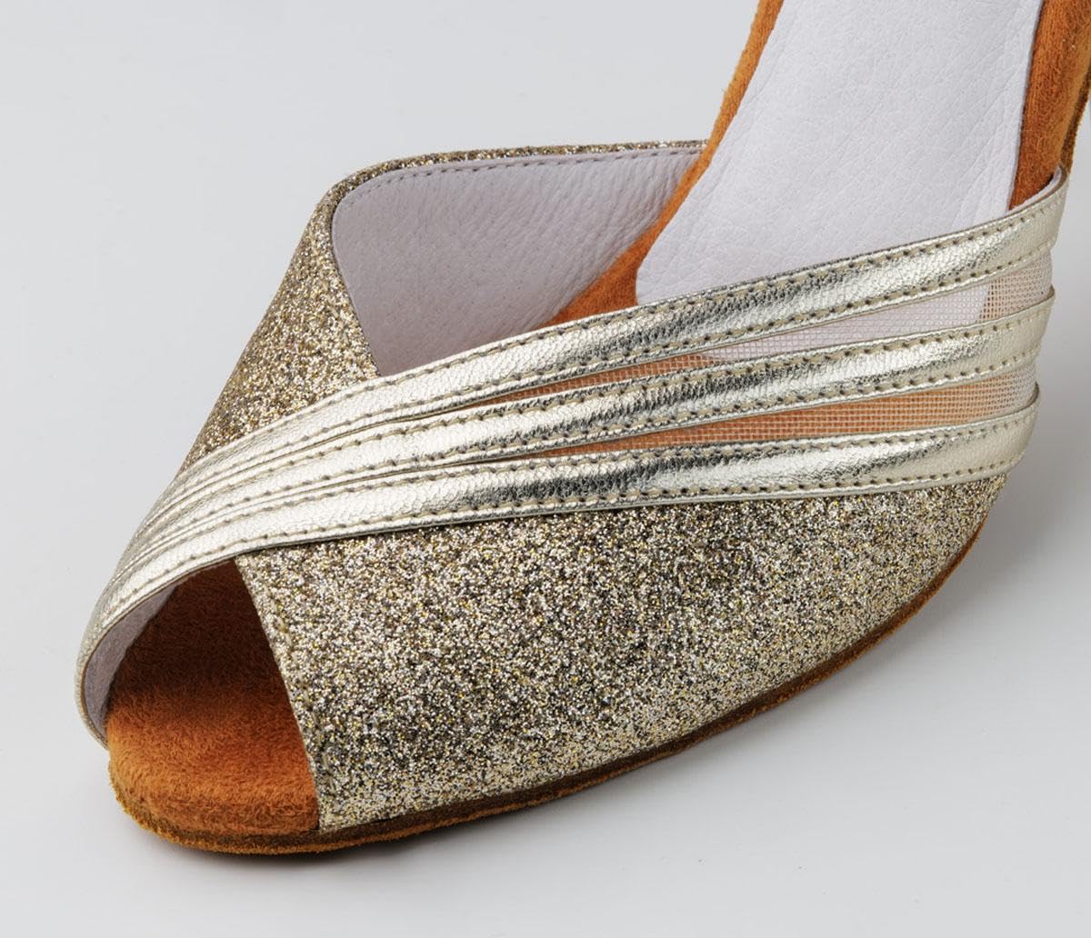 anna-kern-charlize-tanzschuhe-gold-brokat-6-cm-flare image 4