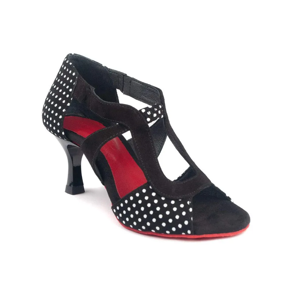 portdance-pd508-damen-tanzschuhe-schwarz-dots-5-cm image 1