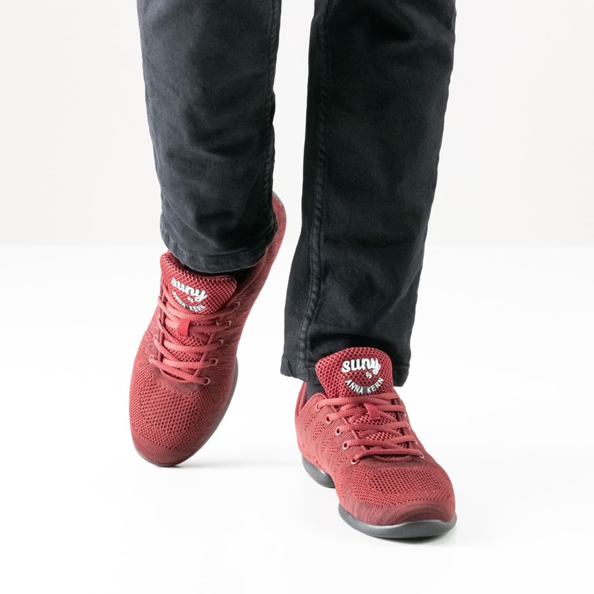 anna-kern-trainerschuhe-4035-bold-herren-rot-schwarz-textil-45 image 3