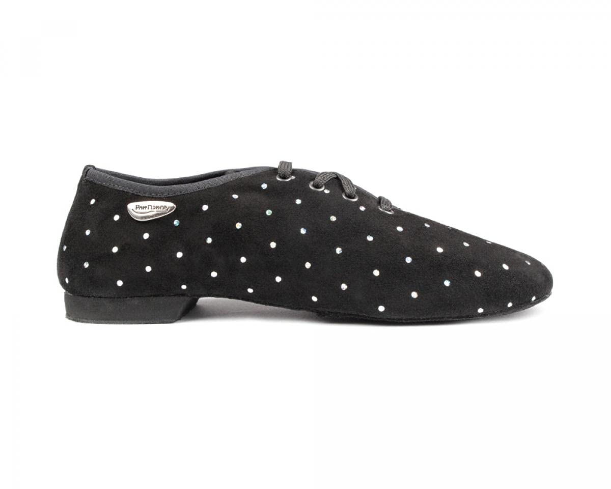 portdance-sneakers-pd-j001-tanzsneaker-schwarz-nubuck-rauhleder image 1