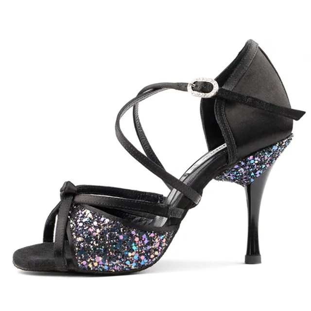 portdance-latin-pd801-pro-tanzschuhe-satin-schwarz-37-7-5cm image 1