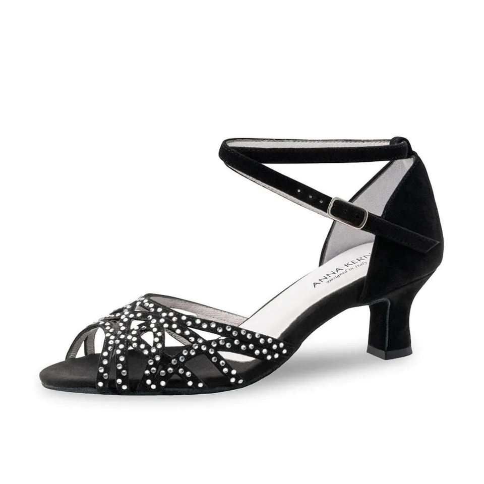 anna-kern-clemence-tanzschuh-schwarz-strass-5-cm-flare-absatz image 1