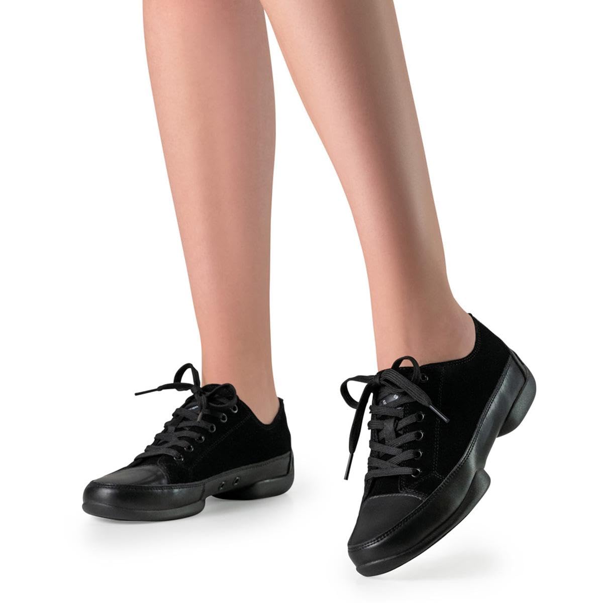 anna-kern-145-dance-sneaker-damen-schwarz-veloursleder image 4