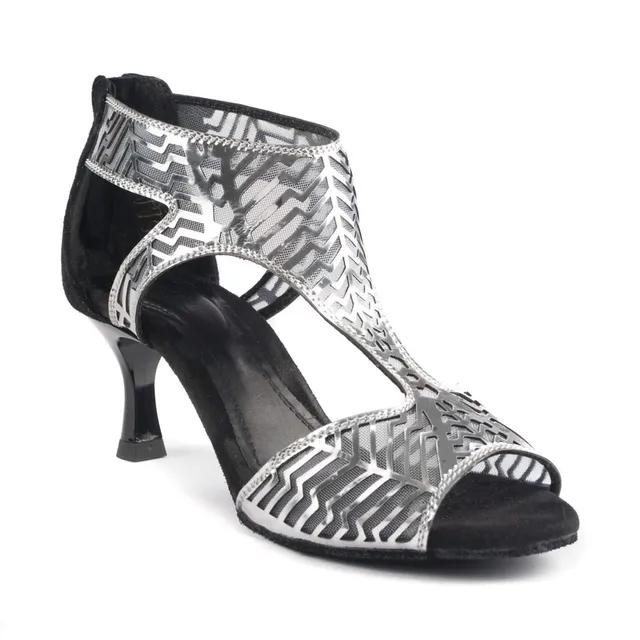 portdance-pd813-pro-standard-tanzschuhe-schwarz-silber image 1