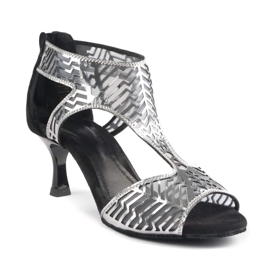 portdance-pd813-pro-standard-tanzschuhe-schwarz-silber image 1