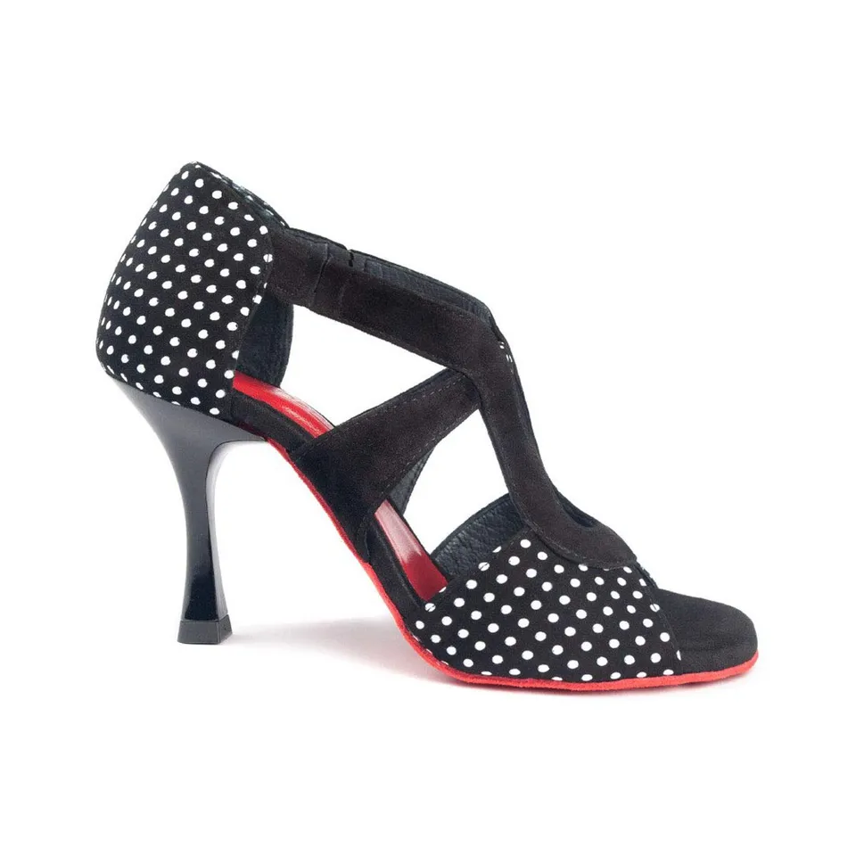 portdance-pd508-damen-tanzschuhe-schwarz-dots-7-cm image 1