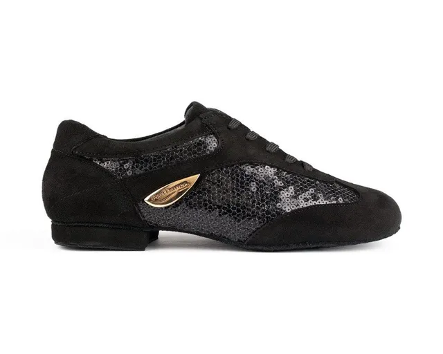 portdance-pd01-fashion-dance-sneaker-schwarz-mit-pailletten image 1