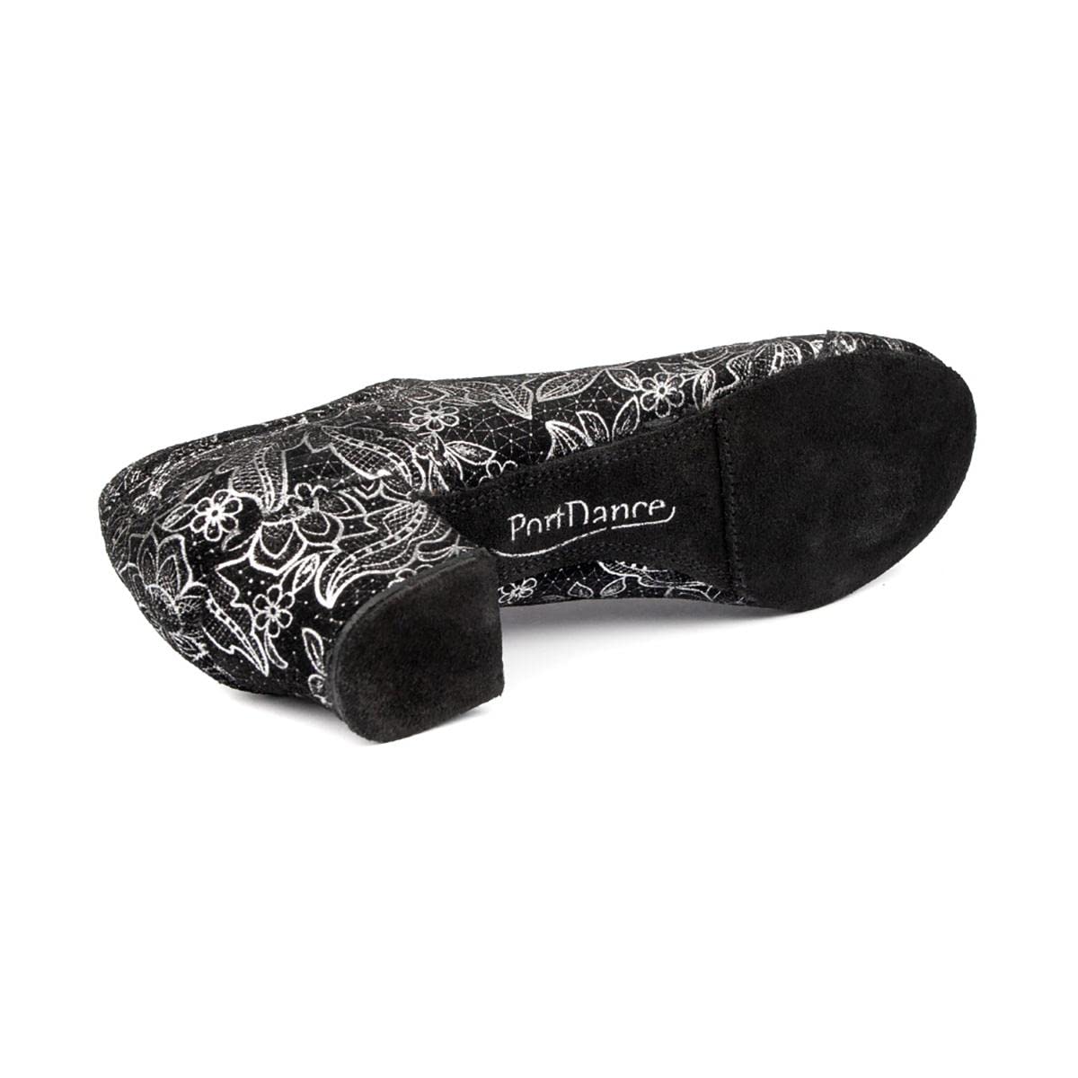 portdance-pd706-trainer-schwarz-wei-4-cm-leder-rauhleder image 3