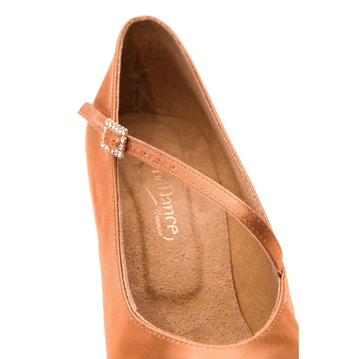 portdance-latin-pd200-premium-tanzschuhe-dark-tan-satin-5-cm image 2