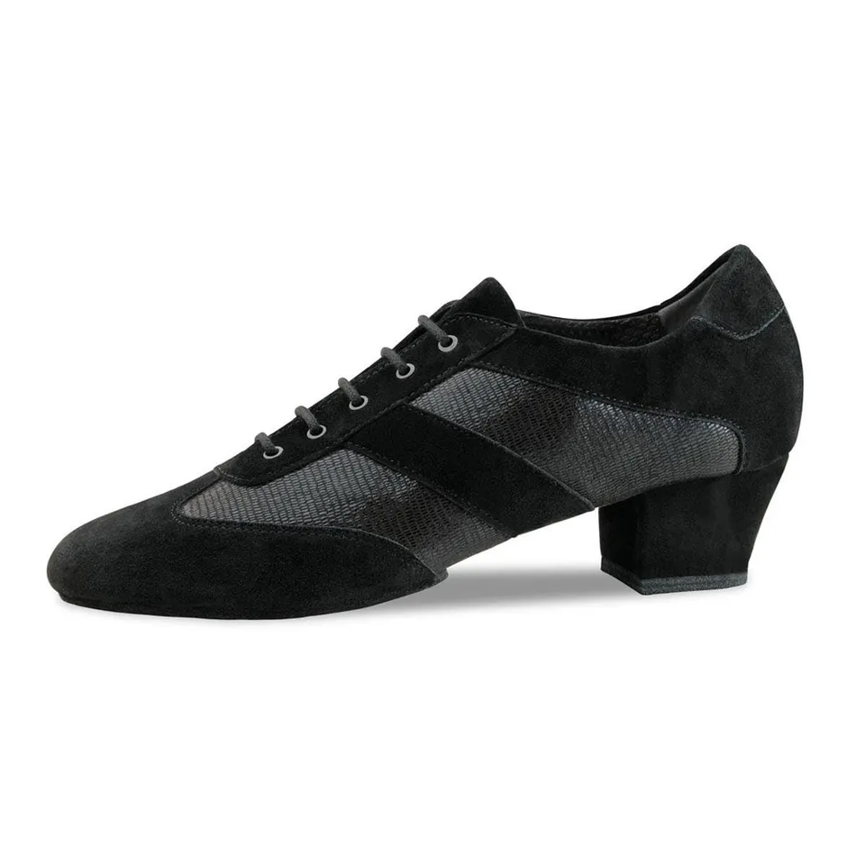 anna-kern-sandrine-trainerschuh-schwarz-velourleder-sohle-geteilt image 1