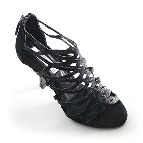 portdance-latin-pd803-pro-tanzschuhe-dark-tan-glitzer image 7