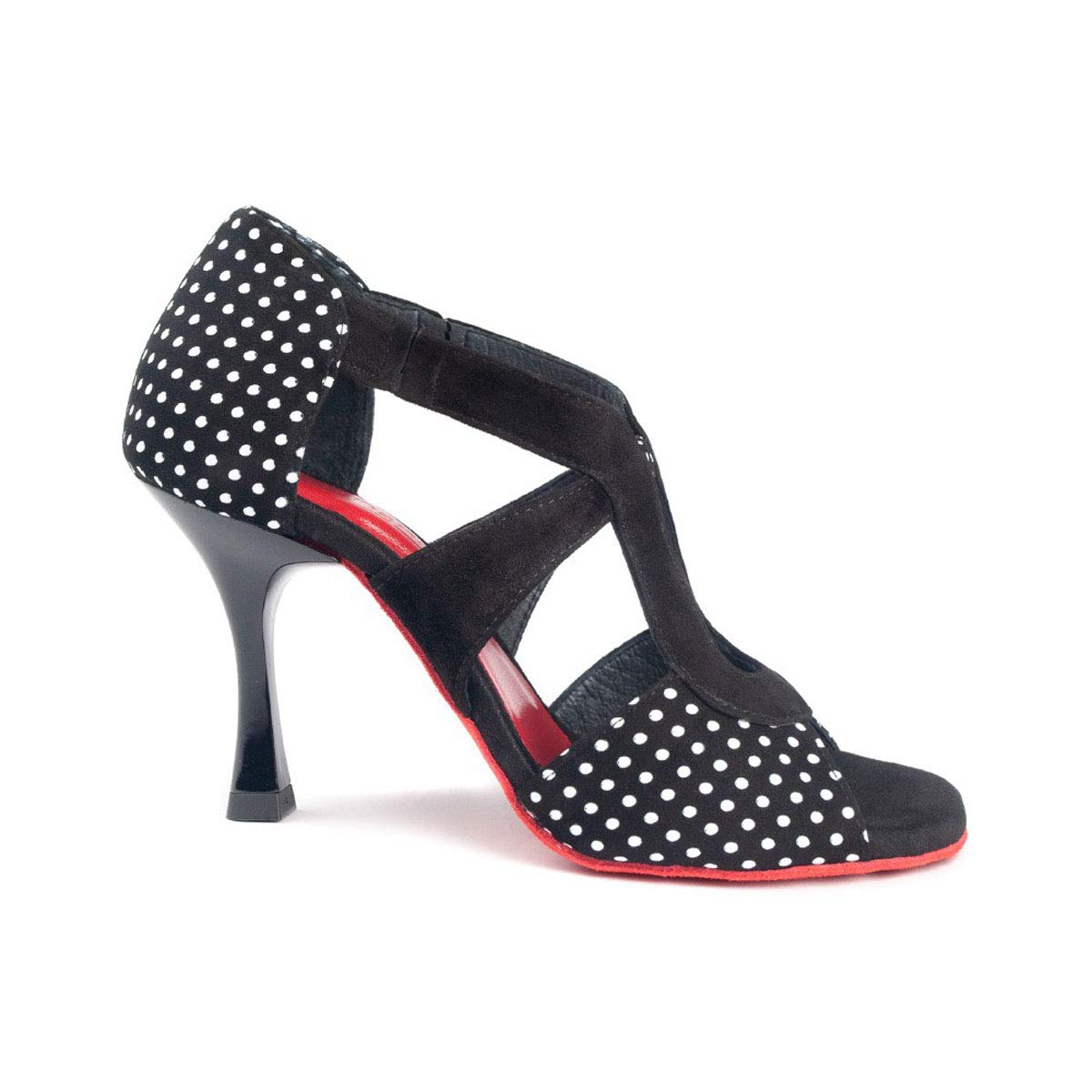 portdance-pd508-damen-tanzschuhe-schwarz-dots-7-cm image 1