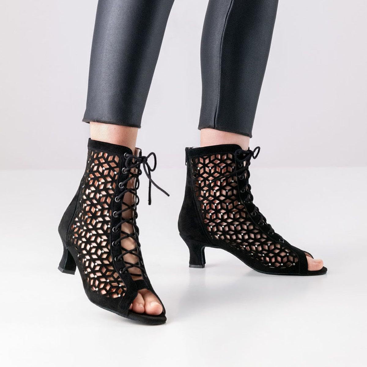 anna-kern-elaine-tanzstiefel-damen-schwarz-5-cm-strass image 5