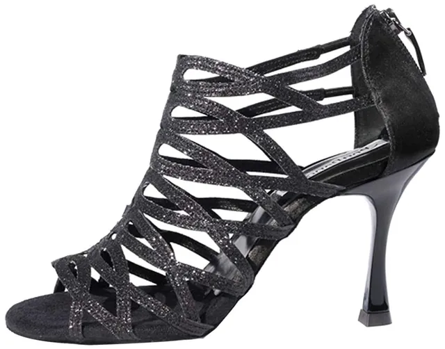 portdance-latin-pd803-pro-tanzschuhe-satin-schwarz-37-6cm image 1