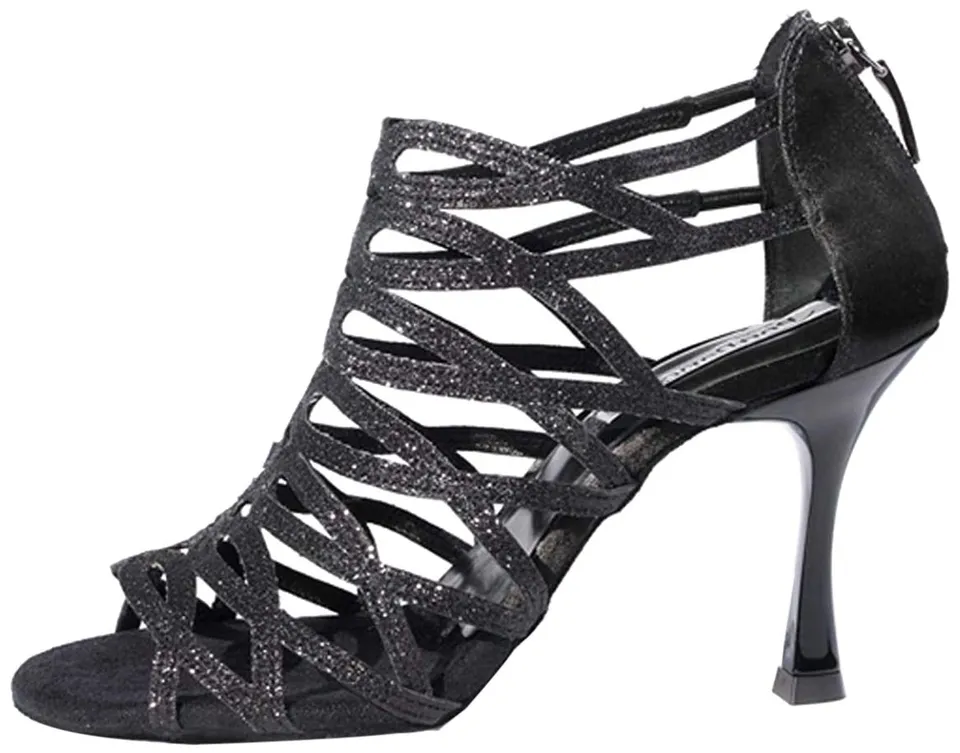 portdance-latin-pd803-pro-tanzschuhe-satin-schwarz-37-6cm image 1