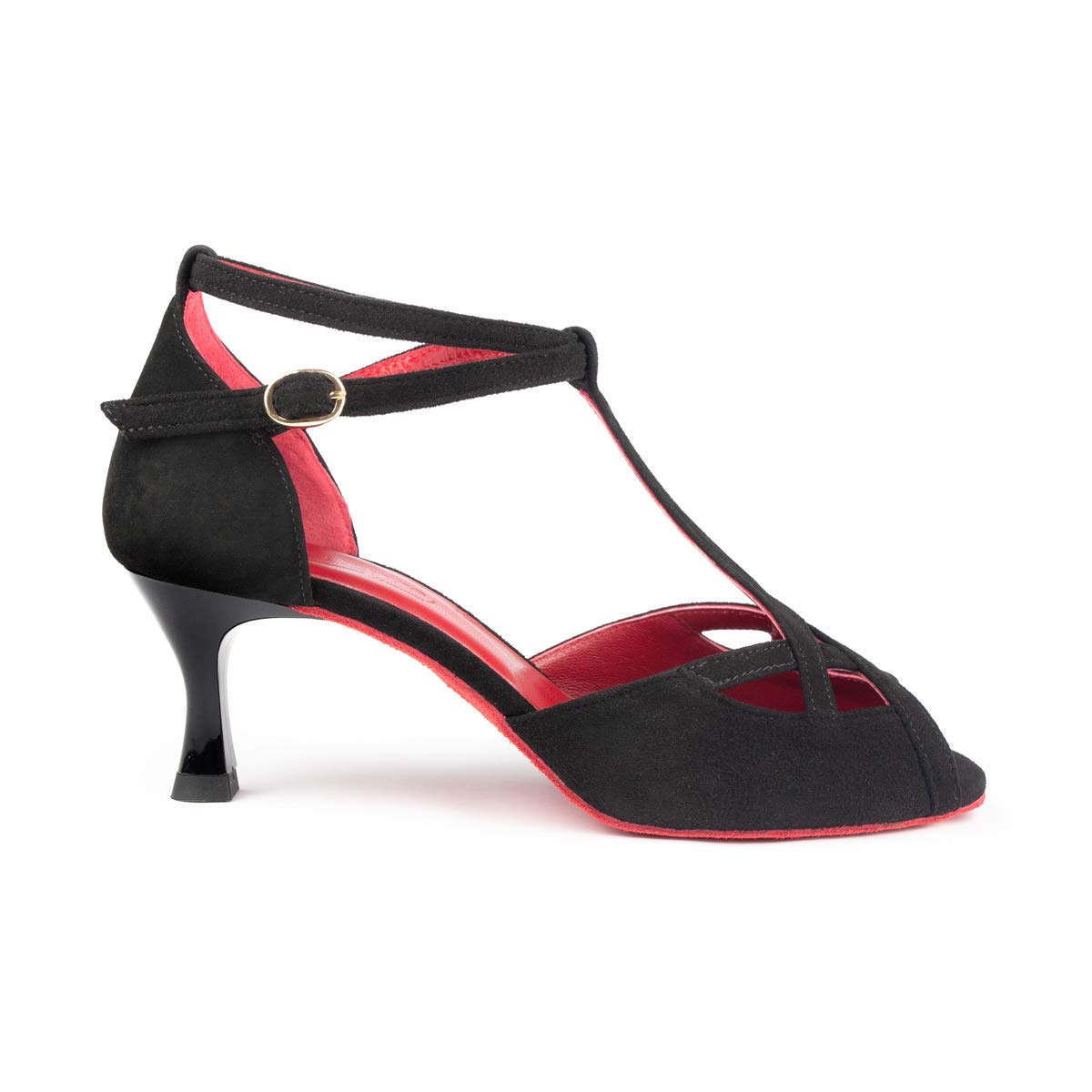 portdance-pd505-premium-tanzschuhe-schwarz-rot-5-cm image 1