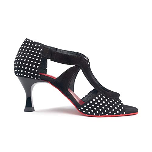 portdance-pd508-damen-tanzschuhe-schwarz-dots-5-cm image 5