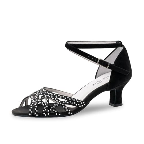 anna-kern-clemence-tanzschuh-schwarz-strass-5-cm-flare-absatz image 4