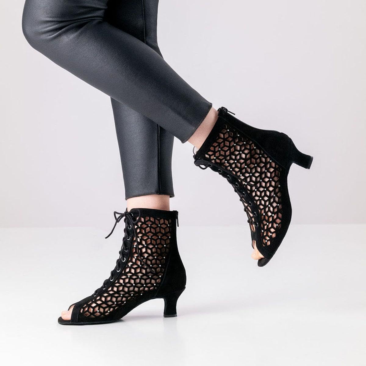 anna-kern-elaine-tanzstiefel-damen-schwarz-5-cm-strass image 3