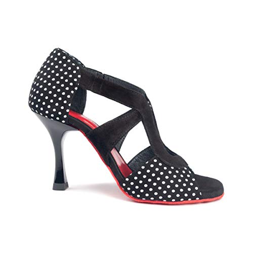 portdance-pd508-damen-tanzschuhe-schwarz-dots-7-cm image 4