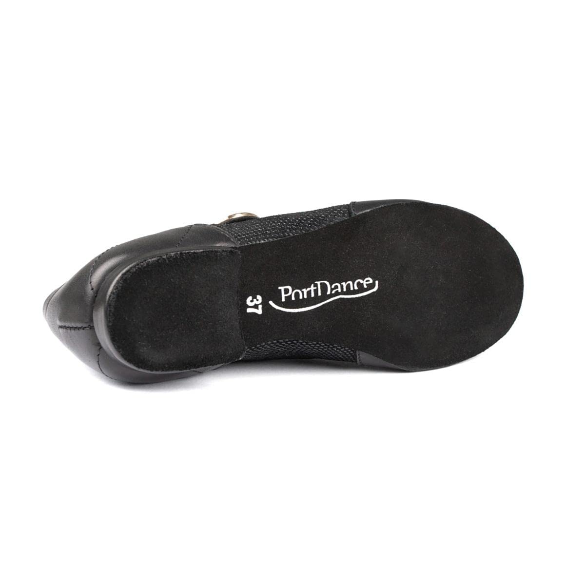 portdance-pd07-tanzsneaker-schwarz-41-leder-rauledersohle image 3