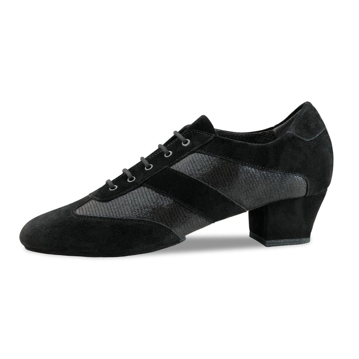 anna-kern-sandrine-trainerschuh-schwarz-velourleder-sohle-geteilt image 1