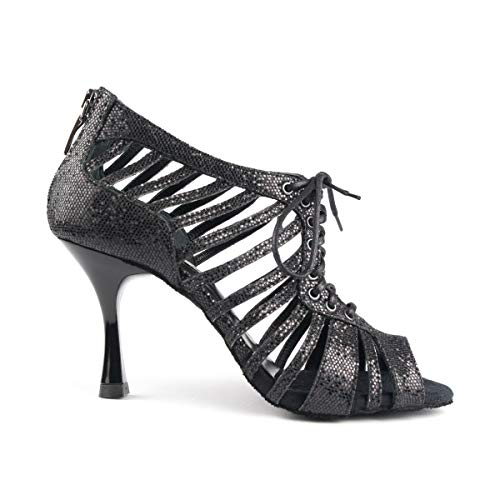 portdance-pd812-pro-tanzschuhe-schwarz-glitzer-7-cm-gr-37 image 2