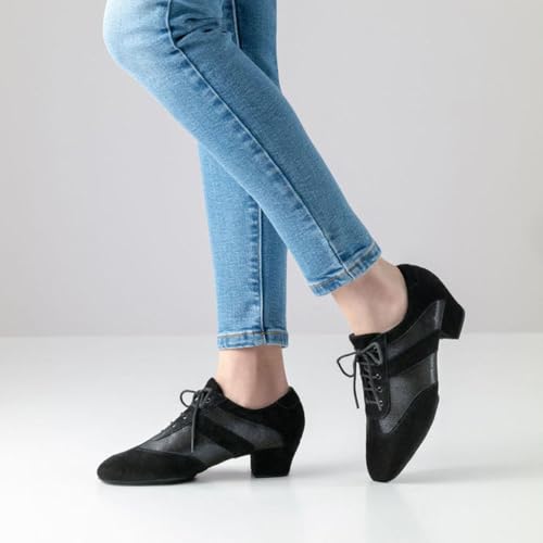 anna-kern-sandrine-trainerschuh-schwarz-velourleder-sohle-geteilt image 5