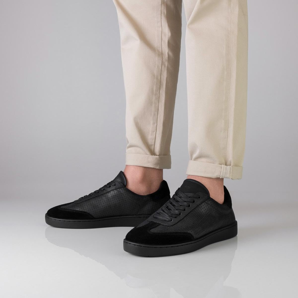 anna-kern-suny-7430-herren-tanzsneaker-schwarz-leder-pu-sohle image 4