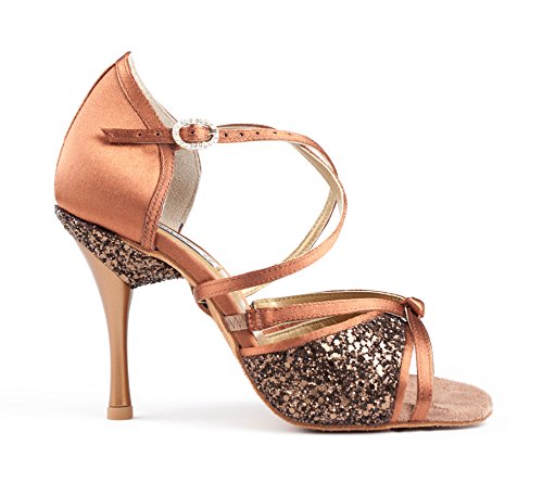 portdance-pd801-pro-damen-latin-tanzschuhe-bronze-5-5-cm-gr-37 image 2