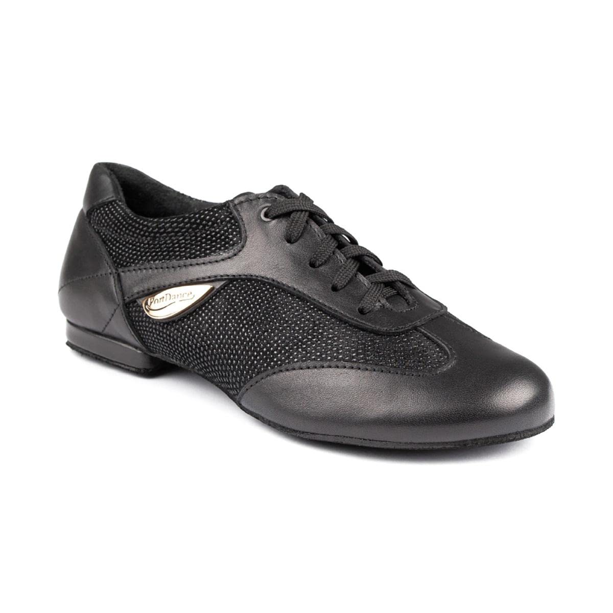 portdance-pd07-tanzsneaker-schwarz-41-leder-rauledersohle image 2