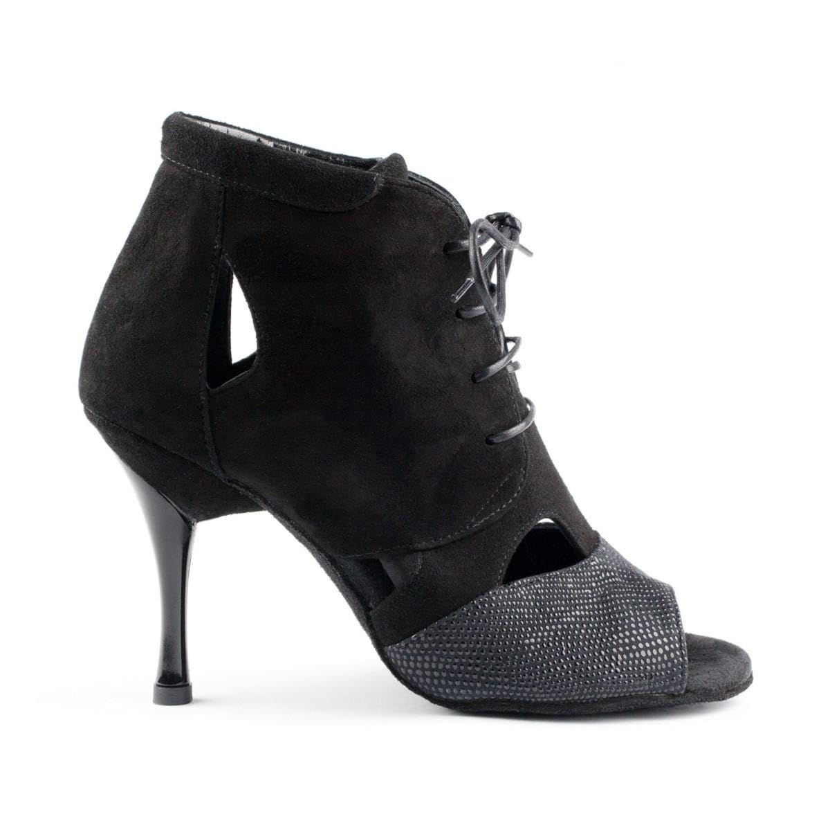 portdance-latin-pd809-pro-latein-tanzschuhe-nubuk-schwarz-7-5-cm image 1