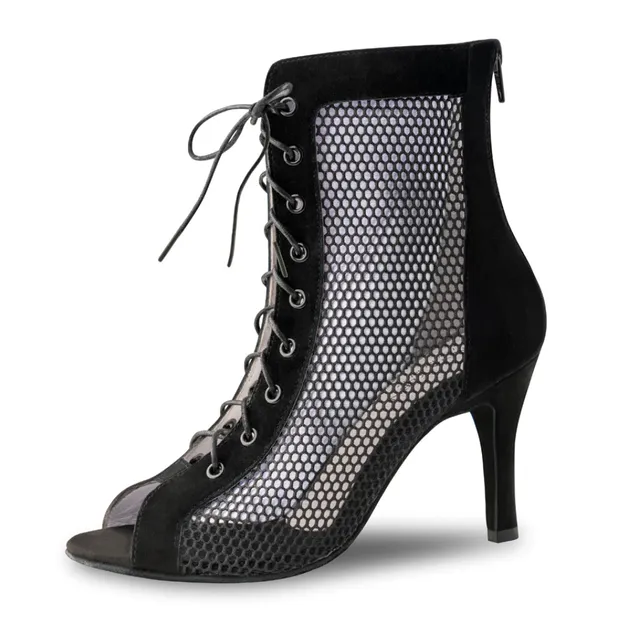 anna-kern-regine-tanzstiefelette-schwarz-mesh-7-5-cm image 1