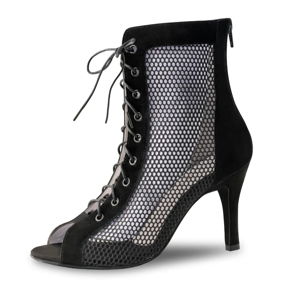 anna-kern-regine-tanzstiefelette-schwarz-mesh-7-5-cm image 1