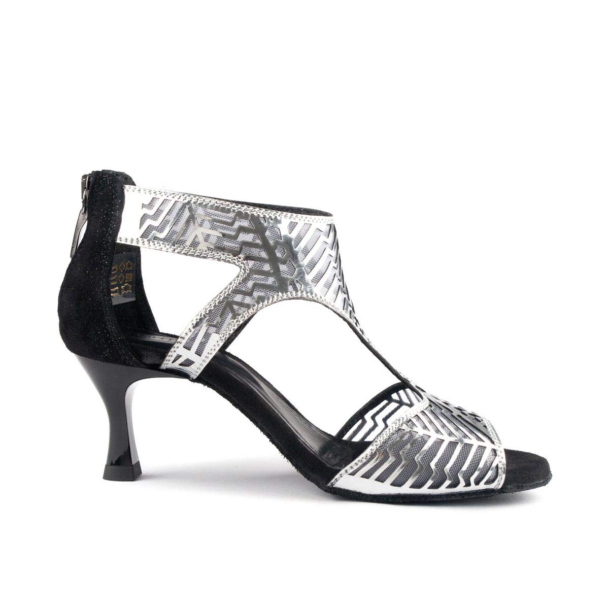 portdance-pd813-pro-standard-tanzschuhe-schwarz-silber image 2