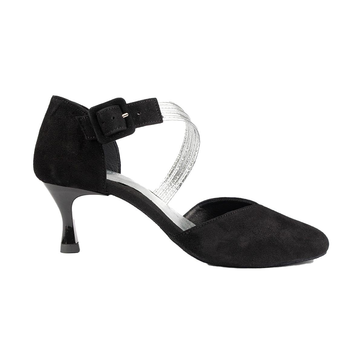 portdance-latin-pd126-tanzschuhe-nubuk-schwarz-5-cm-gr-37-5 image 1