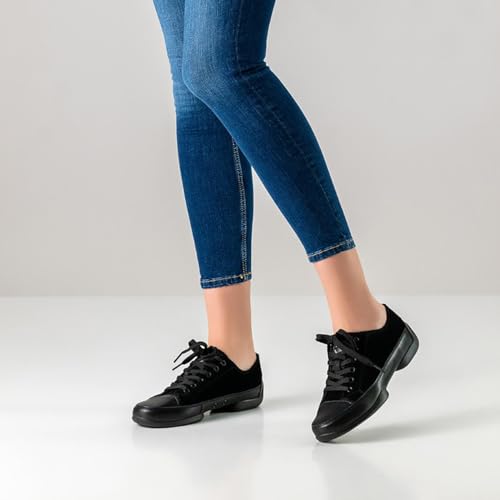 anna-kern-145-dance-sneaker-damen-schwarz-veloursleder image 8