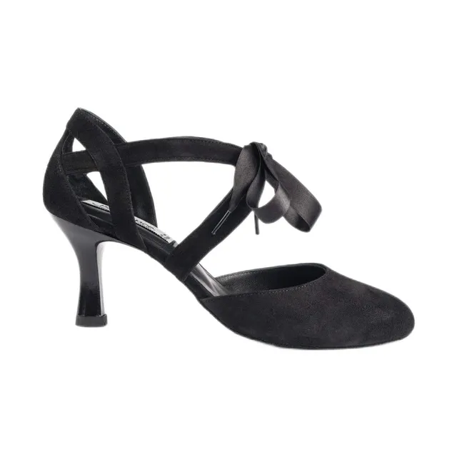 portdance-latin-pd125-tanzschuhe-damen-schwarz-nubuk-5-5-cm image 1