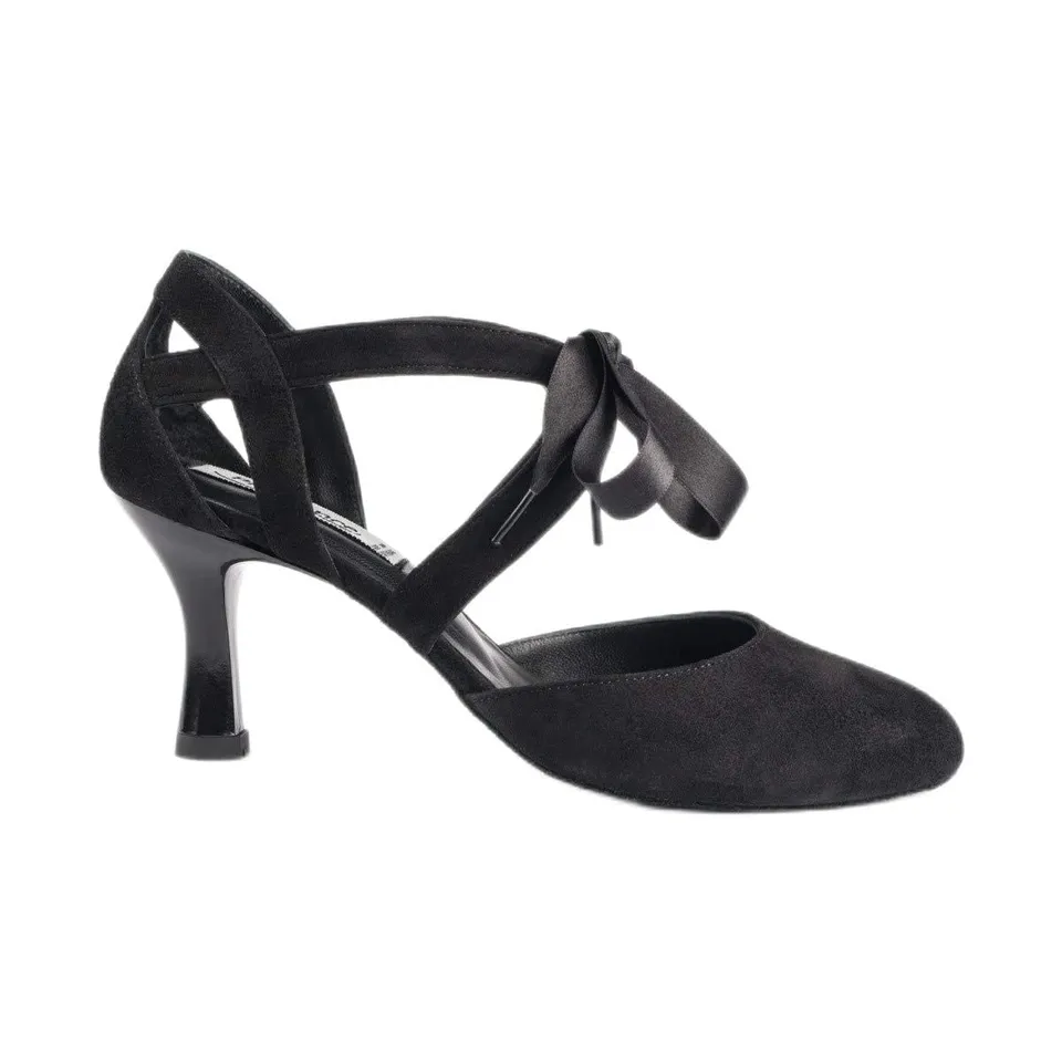 portdance-latin-pd125-tanzschuhe-damen-schwarz-nubuk-5-5-cm image 1
