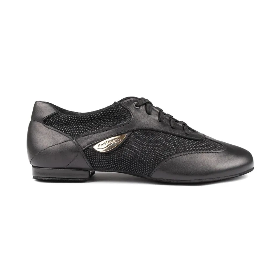 portdance-pd07-tanzsneaker-schwarz-41-leder-rauledersohle image 1